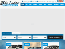 Tablet Screenshot of biglakesdodge.ca